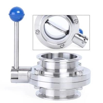 Tri Clamp Butterfly Valve | Sanitary Butterfly Valve In Stainless Steel Clover Clamp Design Tri Clamp Butterfly Valve | Sanitary Butterfly Valve In Stainless Steel Clover Clamp Design