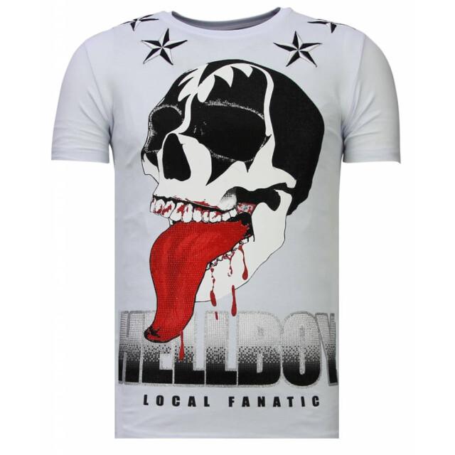 Local Fanatic Hellboy rhinestone t-shirt