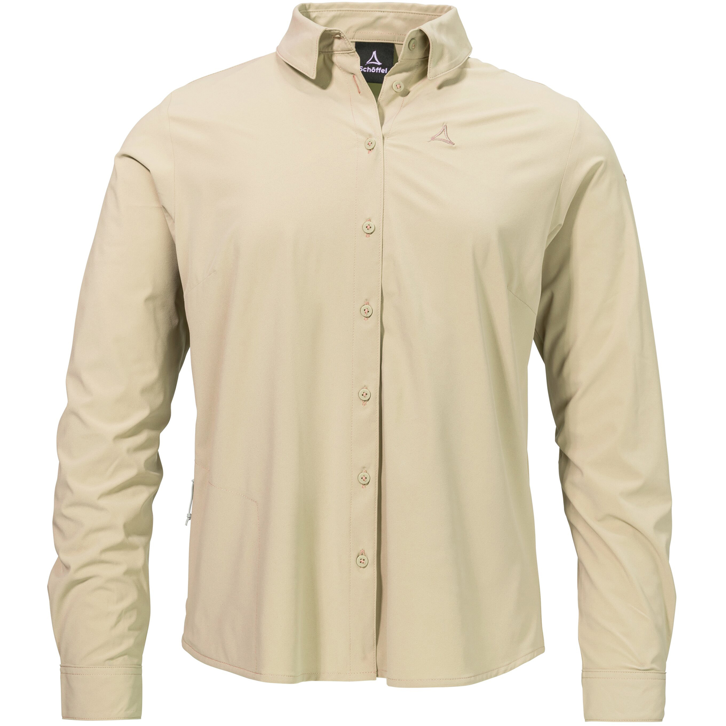 Schöffel Style Dunajec Damen Blusen beige Größe M Camping Elastisch