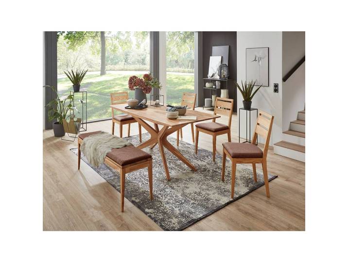 Banc Elkton 180cm Marron/Marron