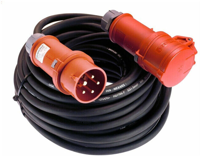 as-Schwabe Rallonge CEE 25m 16A IP44, H07RN-F5G2,5, 400V ; as - Schwabe (60548)