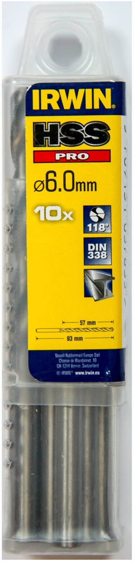 Irwin Metallbohrer HSS 6,0x93x57mm ; Irwin Tools (10502291)