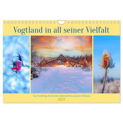 Vogtland in all seiner Vielfalt (Wandkalender 2027 DIN A4 quer), CALVENDO Monatskalender