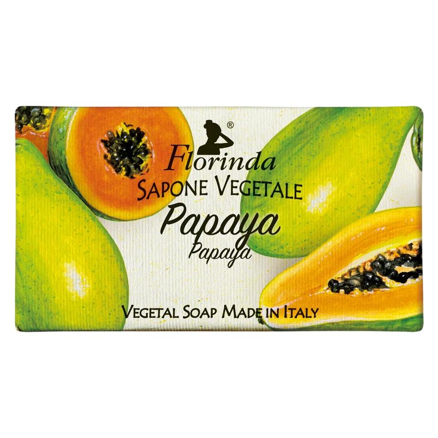Florinda , Papaya, Vegan, Feuchtigkeitsspendende, Duftseife, Körper, 100 g (100 g) (74847882)