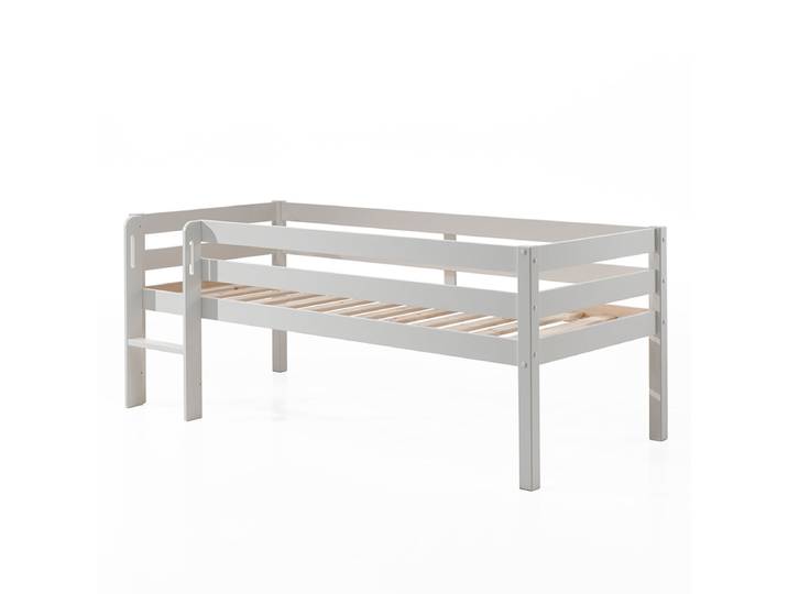 Lit mi-hauteur 90x200 sommier inclus Vipack Pino Blanc