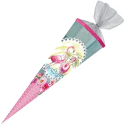 Nestler Schultüte Flamingo 85 cm eckig