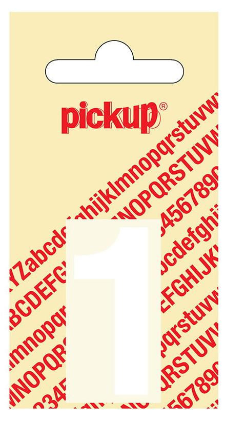 Pickup Plakcijfer Helvetica 40 mm wit 1