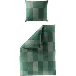 Bettwäsche Biber grün ( 155x220cm, mit 1 Kissen) - 135x200cm, mit 1 Kissen