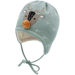 maximo Winter-Strickmütze Rentier, tuerkis, 41