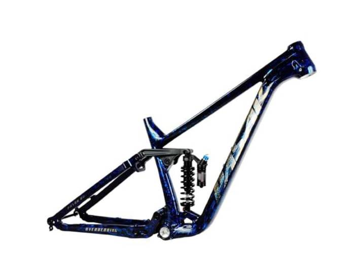 HIMALO 27,5/29er Mountainbike Federungsrahmen 16''/18'' DH/XC MTB Rahmen Boost Steckachse 12 * 148mm Scheibenbremsrahmen Fahrradrahmen Mit Hinterradstoßdämpfer, Max 3,0'' Reifen(Blue A,18'')