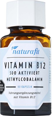 NaturaFit GmbH NATURAFIT Vitamin B12 500 µg aktiviert Kapseln 25.1 g 12516401