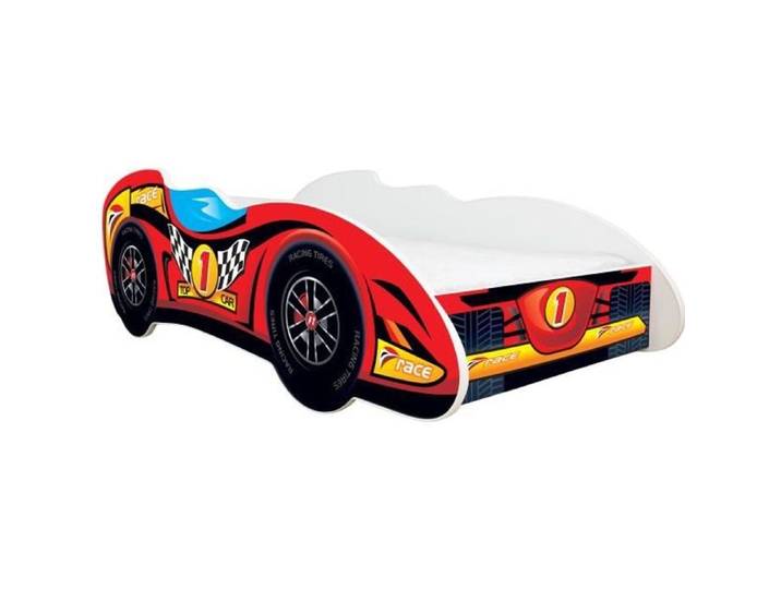 Lit auto - TOP CAR - Formule 1 - 140 x 70 cm - Matelas inclus - 1 place