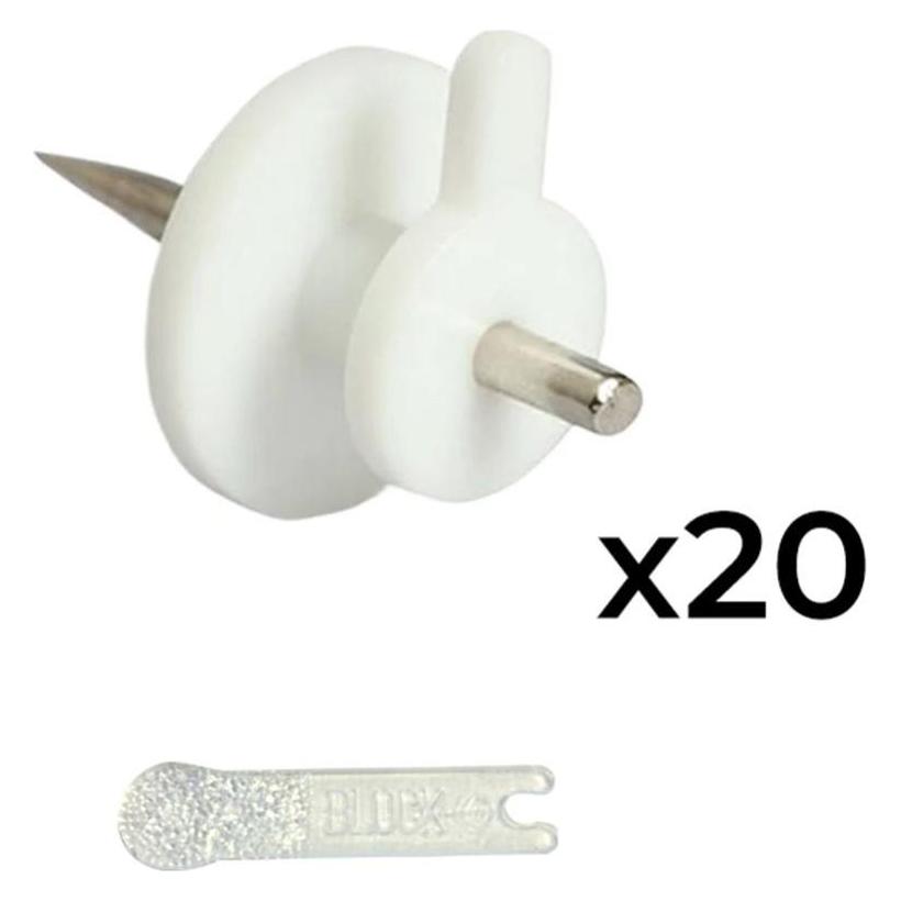 GEKO Einfacher Aufhänger 1 Punkte (Blister 20 Stück.) (20 Stk., 300 mm) (49366897)