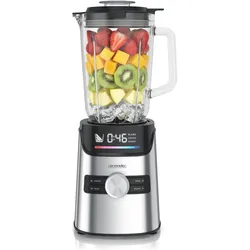 Arendo Standmixer 1400W, Display, 6 Geschwindigkeiten, 1,7l, 3 Programme, Pulsfunktion, Sicherheitssperre, Standmixer, Silber, Schwarz