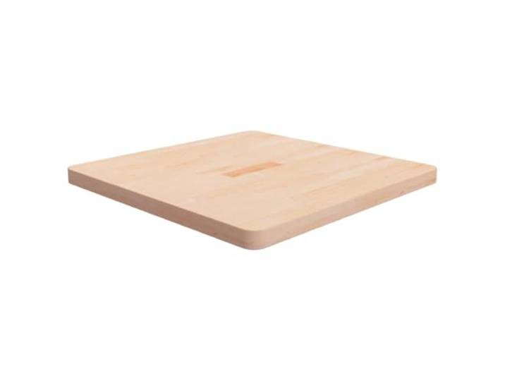 HEFZGDB Massivholz Eichen Tischplatte Quadratisch 70x70x4 cm Unbehandelt Rustikales Design für Couchtisch Beistelltisch Bartisch - Naturbelassene Oberfläche Langlebige Möbelplatte