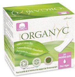 Organyc Panty liners with organic cotton folded 24 Units