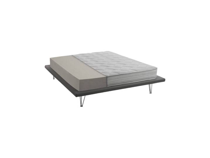 Matelas simple en tissu blanc 80x190 cm