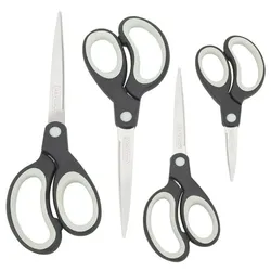 RAPESCO Scheren-Set »Soft Grip« 4 Stück grau