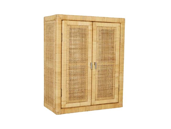 Etagère armoire en cannage de rotin