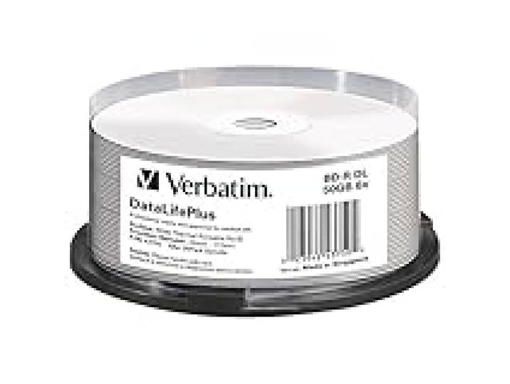 Verbatim BD-R DL 50GB 6X, 25 Pack Thermal Print., Spindle, 43750 (Thermal Print., Spindle)