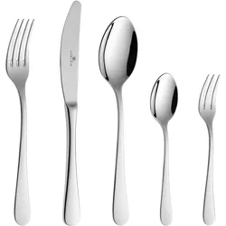 Gerlach FLOW cutlery set in glossy box 34P 60 pcs., Besteck, Silber