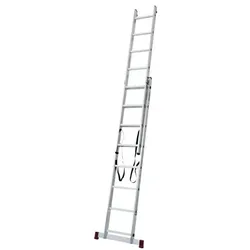 Krause Mehrzweckleiter »CORDA« 2x 8 Sprossen silber, 225 cm