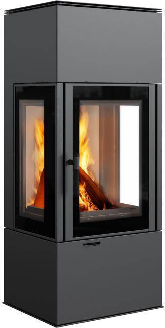 3-Scheiben-Kaminofen Kratki THOR 8 Kamin Ofen 8 kW Holzofen Kamin Holz : Nein Nein