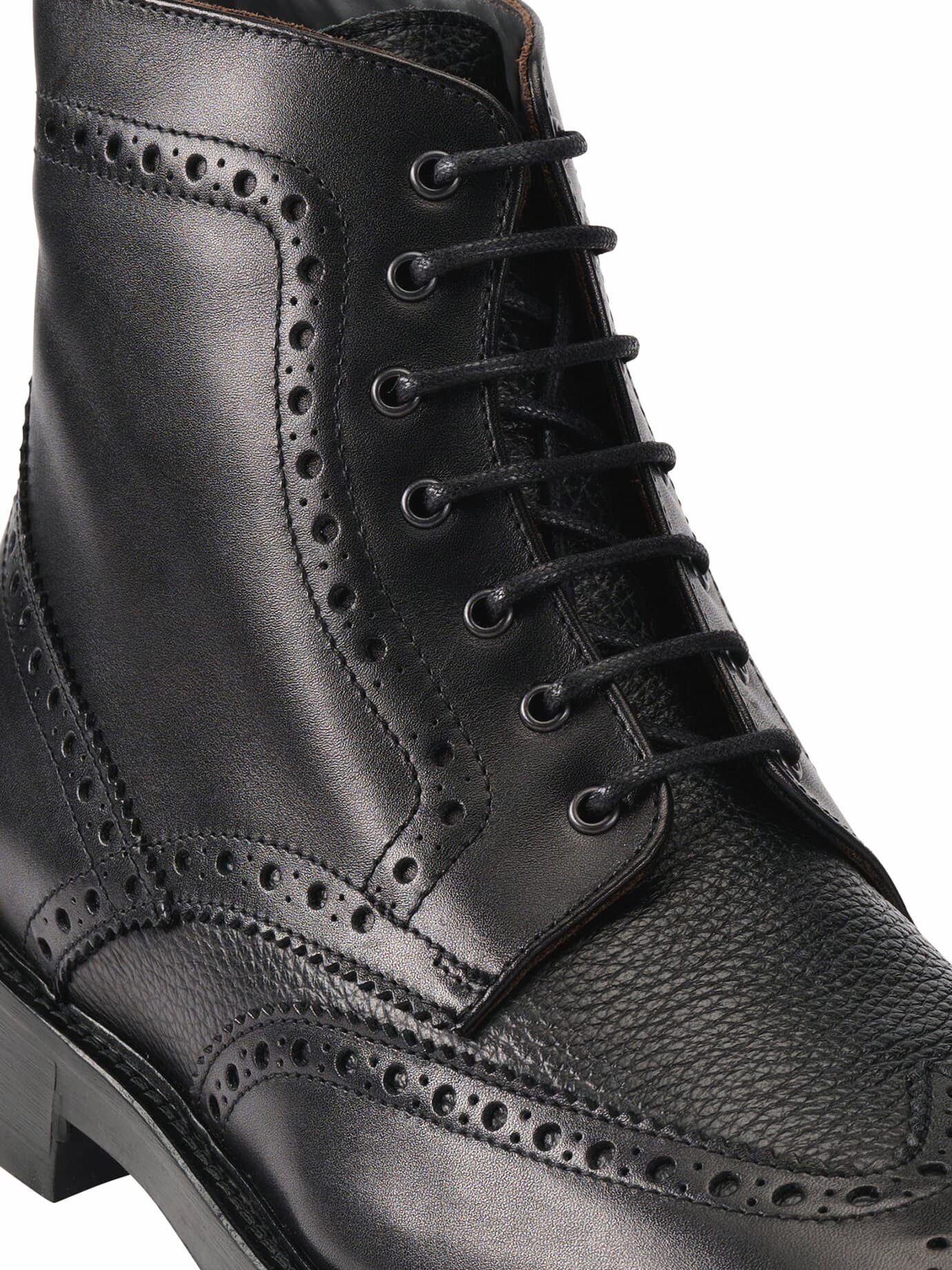 Mey & Edlich Brogue-Boot Schwarz 43