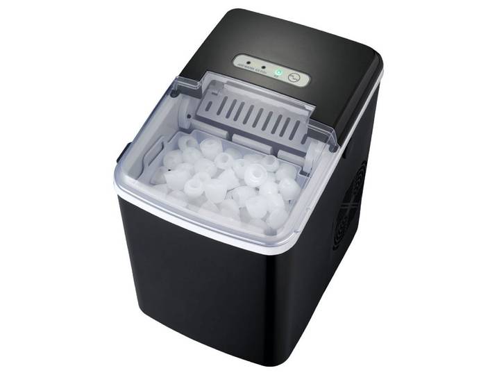 MELISSA Eiswürfelmaschine, Eiswürfel Maschine schwarz 1,85l Ice Cube Maker Leise 120W LED Anzeige