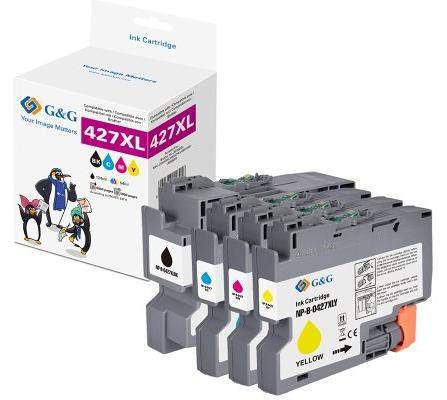 G&G 4 XL-tintenpatronen vervanging voor Brother LC427XL
