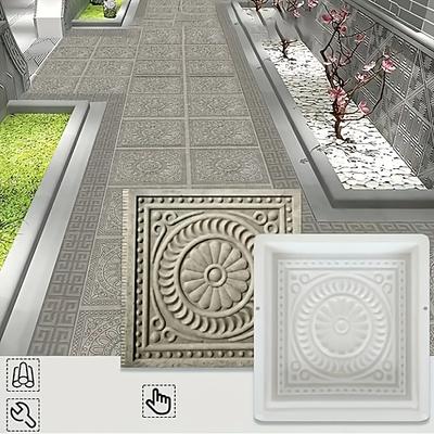 DIY Trittsteinform - quadratische Pflasterform, Kunststoff-Betonzementform - Werkzeuge zur Herstellung von Gartenlandschaftsziegelpedalen