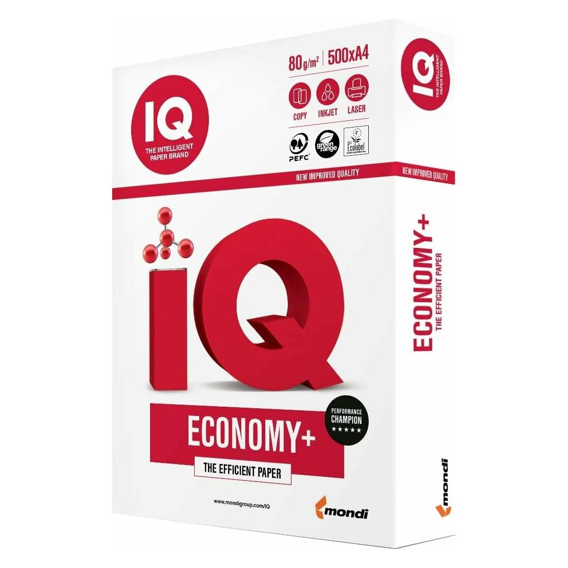 IQ Kopierpapier ECONOMY+ DIN A3 80 g/qm 500 Blatt (A3, 500 Blätter, 80 g/m²) (88265833)