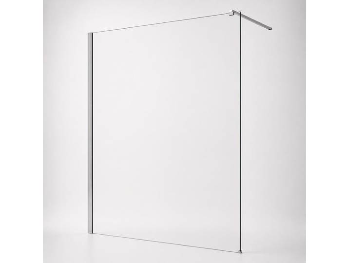 Walk-in-Dusche WELLTIME Tropea , grau (chromfarben), B:120cm H:195cm, Duschwände, Walk-in-Dusche, 8mm ESG und Antikalkversiegelung, Extra Dick, Extra Hoch