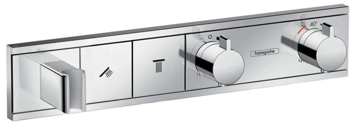 Hansgrohe RainSelect Doucheset met Thermostaat en Waterbesparende Functie, Chroom