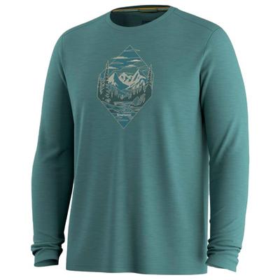 Smartwool - Wander Valley Active Long Sleeve Graphic Tee - Merinolongsleeve Gr M türkis
