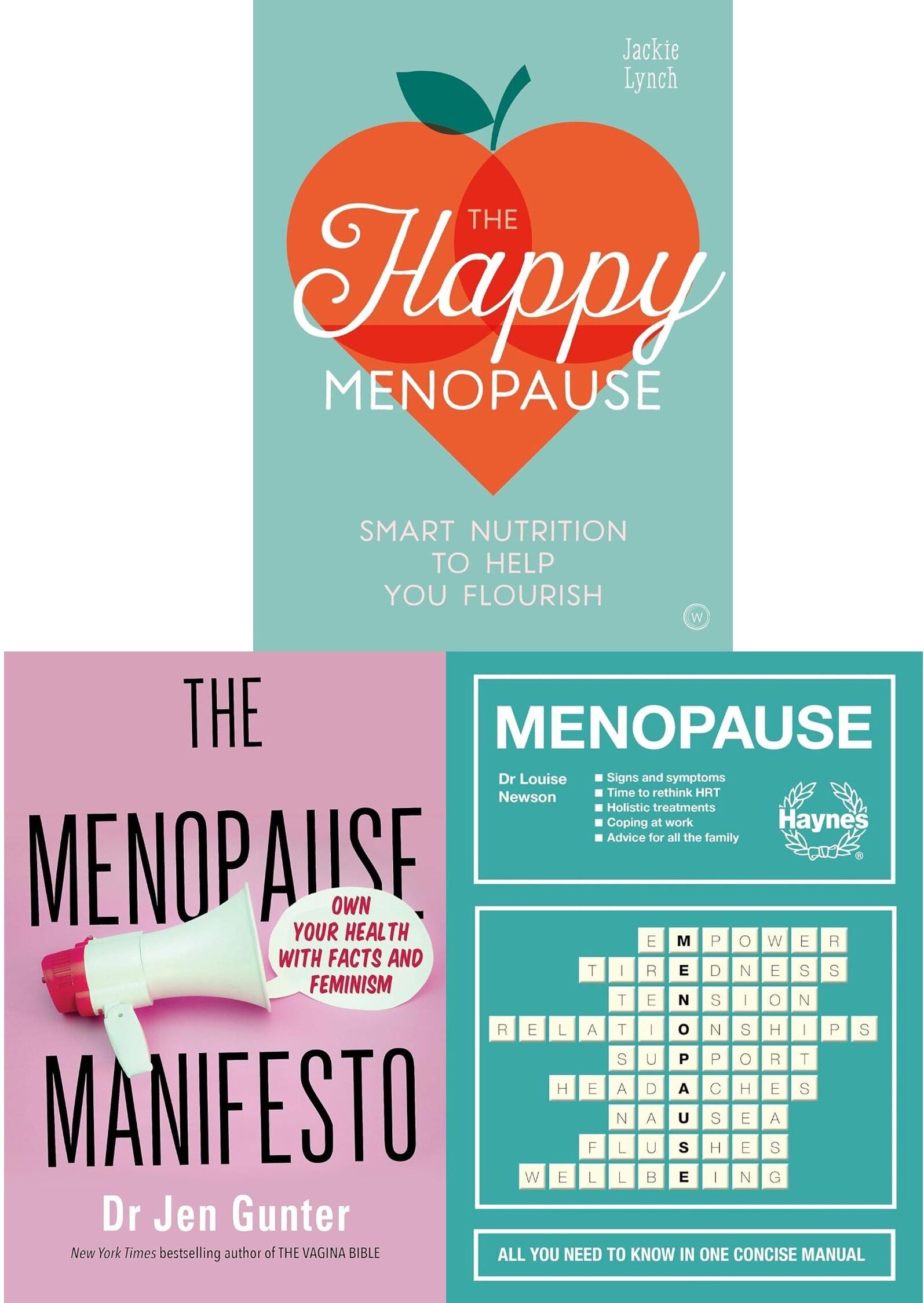 Piatkus The Menopause Manifesto, the happy menopause, Menopause concise manual (Hardback) 3 Books Collection Set
