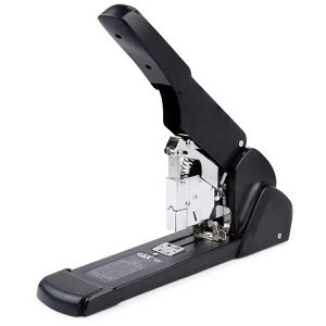 Sax Heftgerät Design Easy Pro 959 XXL, 0-959-19, Blockhefter mit Flachheftung, schwarz, Heftleistung 210 Blatt