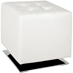 Hocker (BHT 40x42x40 cm) - silber - BHT 40x42x40 cm