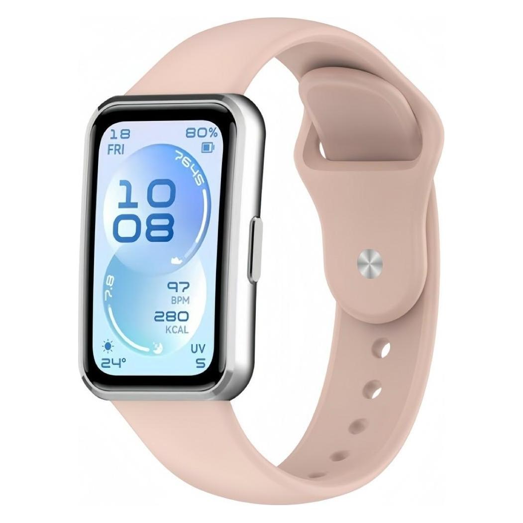 Beline Pasek Reverse Buckle Strap do Huawei Band 11 różowy (Silicon) (05908047991419)