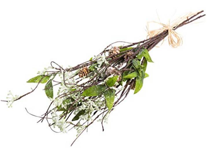 Floratexx künstliche künstliche Glitterzweige/Weihnachtszweige mit 4 Stielen