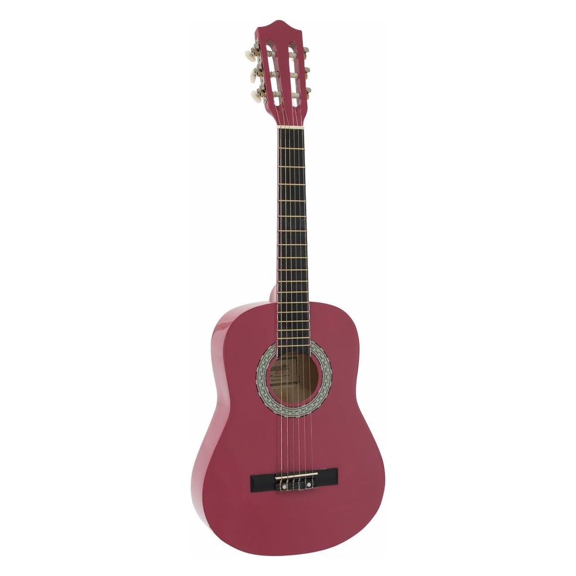 Dimavery AC-303 Klassikgitarre 1/2, pink (Akustik Gitarre, Blackwood, Linde, Okoume) (26242054)