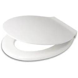 Pagette WC-Sitz EXKLUSIV mit Deckel, mit Edelstahl-Befestigung weiß