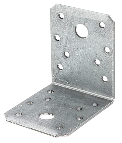 Alberts 339630 hoekverbinder, sendzimir verzinkt staal, zilver, B/D/H: 7,0 x 7,0 x 5,5 cm