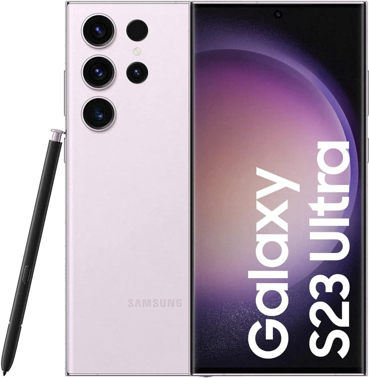 SAMSUNG Galaxy S23 Ultra 5G 256GB Lavender SIM-Free Unlocked Mobile Phone, Used - Very Good