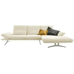 KOINOR Ecksofa aus Flachgewebe Francis ¦ creme ¦ Maße (cm): B: 314 H: 93 T: 159.0
