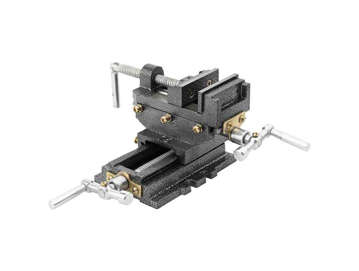 vidaXL Schraubstock Kreuztisch Handbetrieben 70 mm