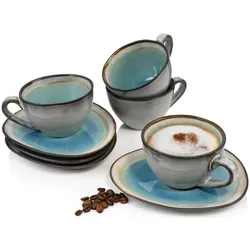Sänger Geschirr, Tasse, Kaffeetassen Set Capri mit Untertassen (300 ml, 8x)