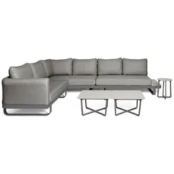 Barths Fellow – Lounge-Set mit 3 Beistelltischen   Anthrazit
