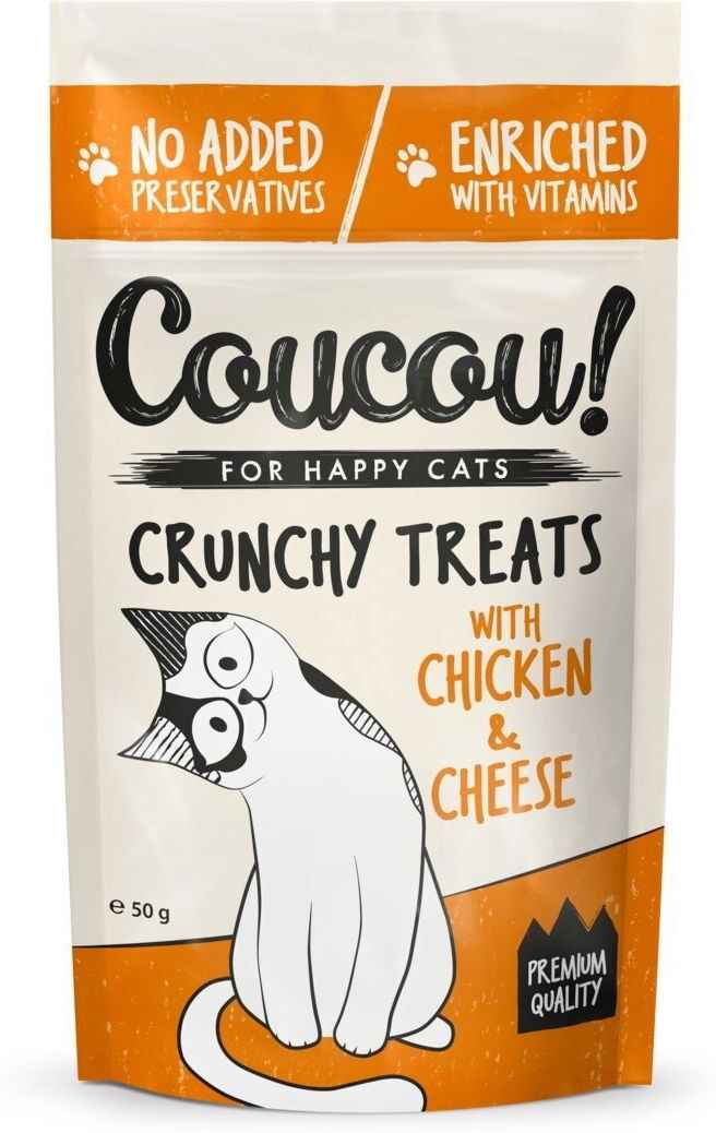 Coucou! Crunchy Treats With Chicken&cheese; 50 G
