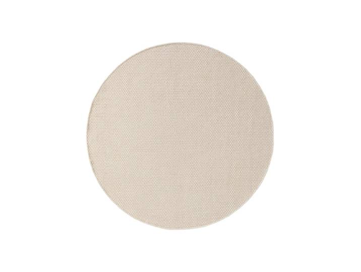 Tapis de laine blanc D 150 rond